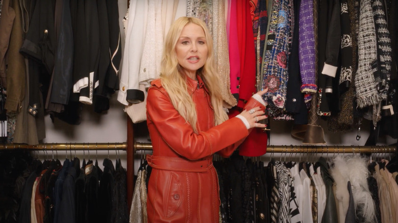 Rachel Zoe in her closet