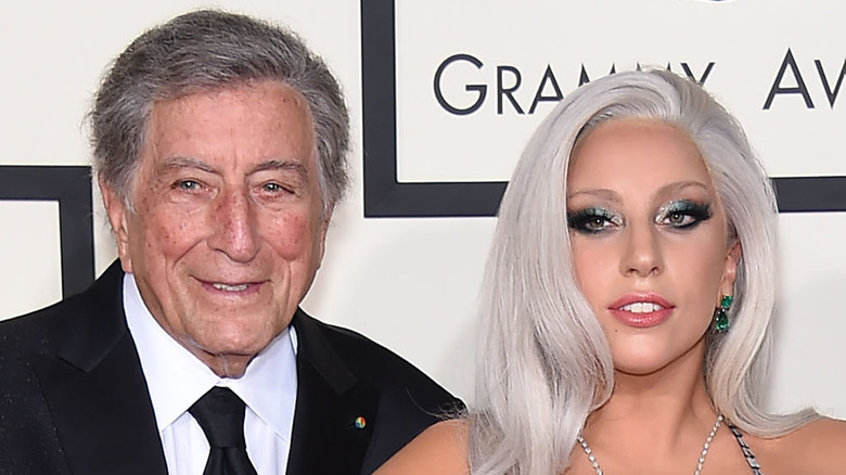 Tony Bennett and Lady Gaga at the Grammys