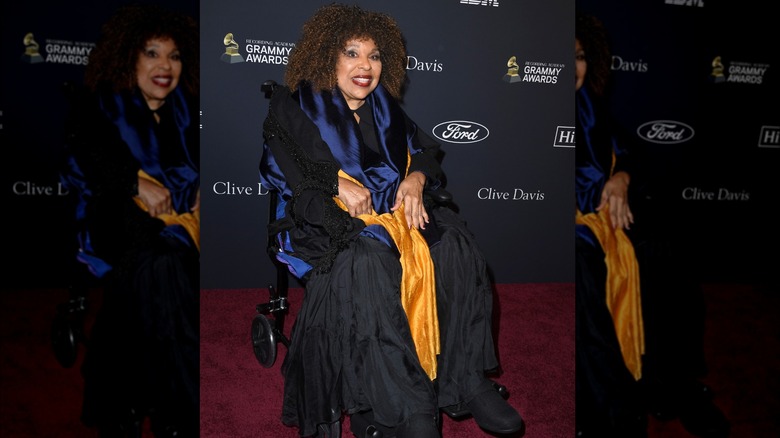 Roberta Flack smiling wheelchair