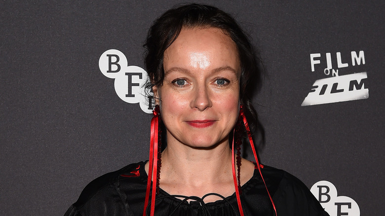 Samantha Morton smiling