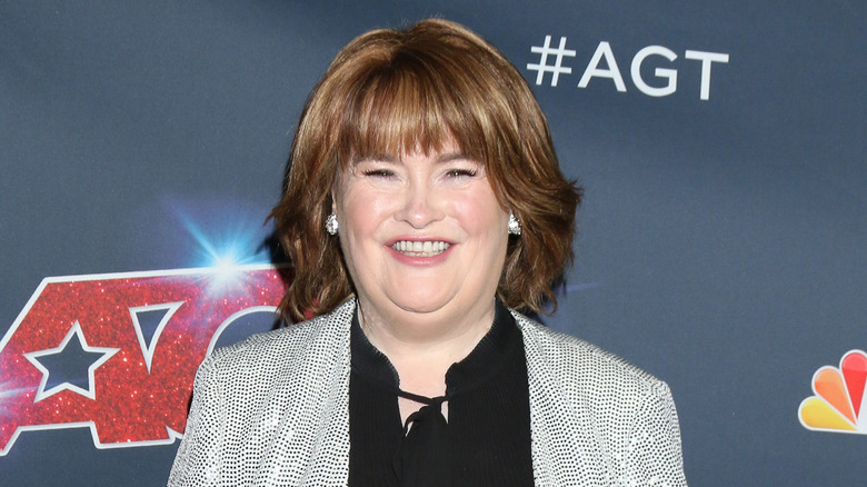 Susan Boyle smiling