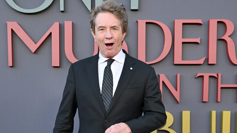 Martin Short black suit smiling at event