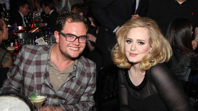 Alan Carr and Adele at the 2012 BRIT Awards