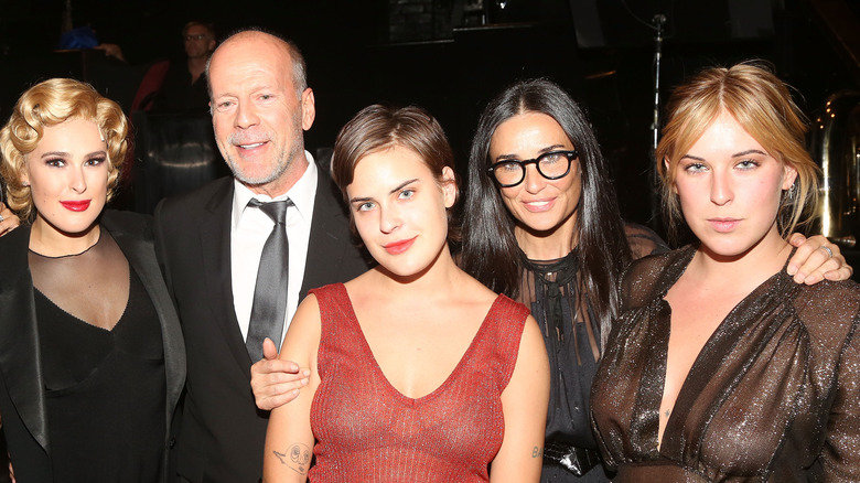 Rumer Willis, Bruce Willis, Tallulah Willis, Demi Moore, Scout Willis