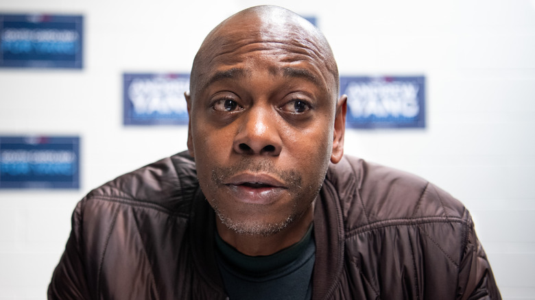 Dave Chapelle eyebrows raised 
