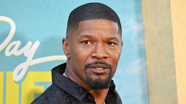 Jamie Foxx in black shirt