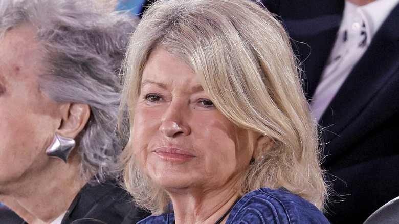 Martha Stewart in blue top