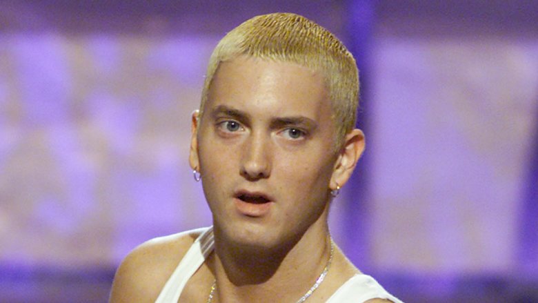 Eminem performing onstage
