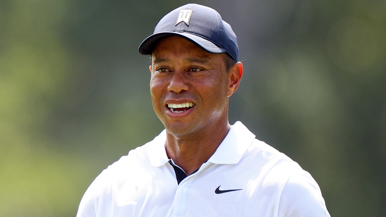Tiger Woods on the golf course 