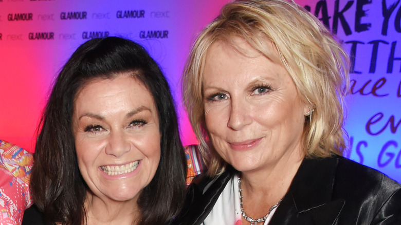 Dawn French and Jennifer Saunders smiling