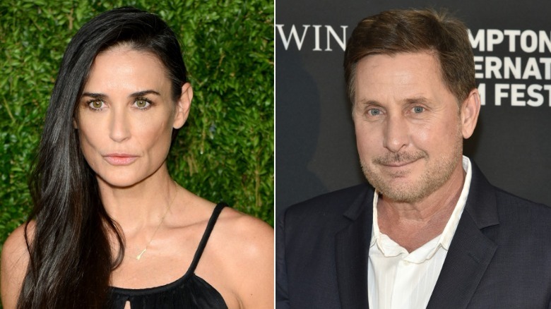 Emilio Estevez and Demi Moore