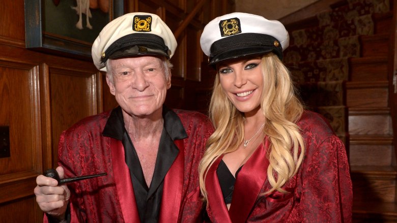 Hugh Hefner and Crystal Harris