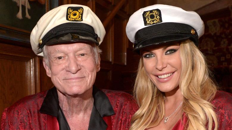 Hugh Hefner and Crystal Harris
