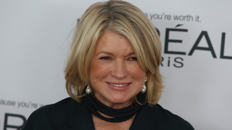 Martha Stewart smiling at a premiere in 2017