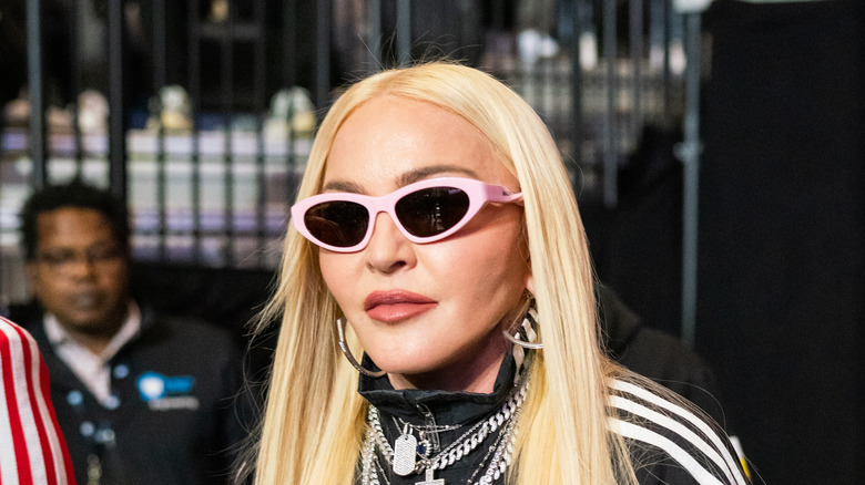 Madonna posing