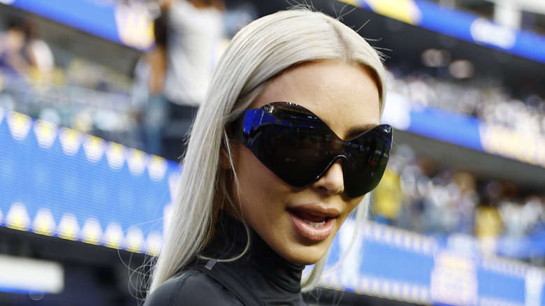 Kim Kardashian posing