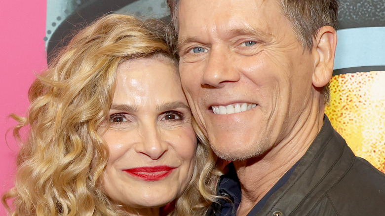 Kyra Sedgwick and Kevin Bacon smiling