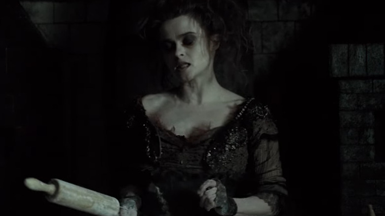 Helena Bonhan Carter as Mrs. Lovett in Sweeny Todd