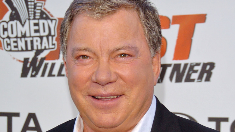 William Shatner grinning