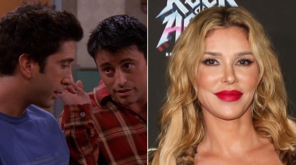 David Schwimmer and Matt LeBlanc on Friends, Brandi Glanville looking at camera