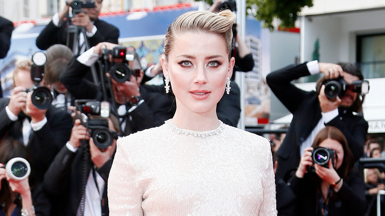 Amber Heard posing