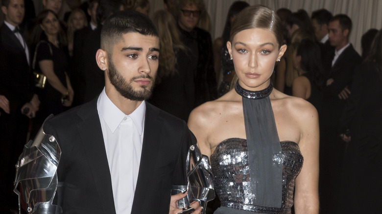 Zayn Malik and Gigi Hadid walking arm in arm