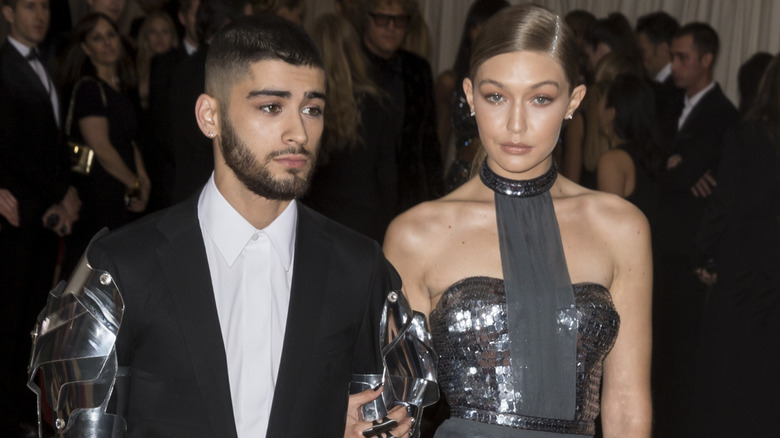 Zayn Malik and Gigi Hadid walking arm in arm