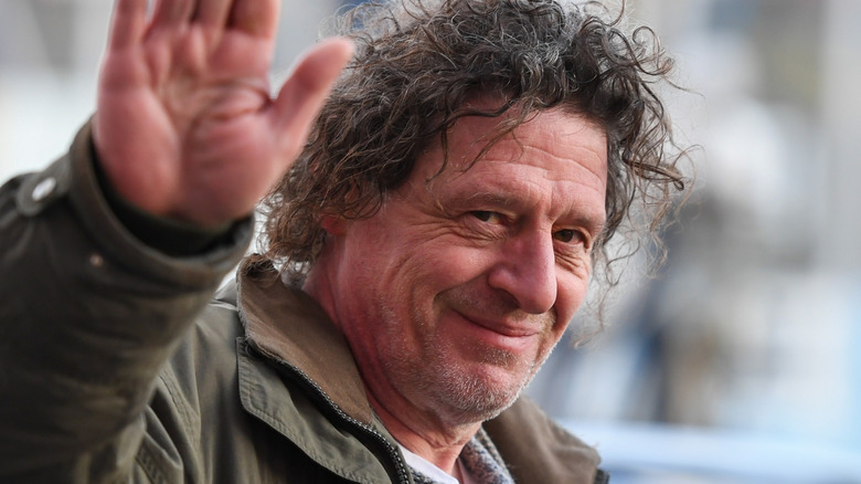 Marco Pierre White waving