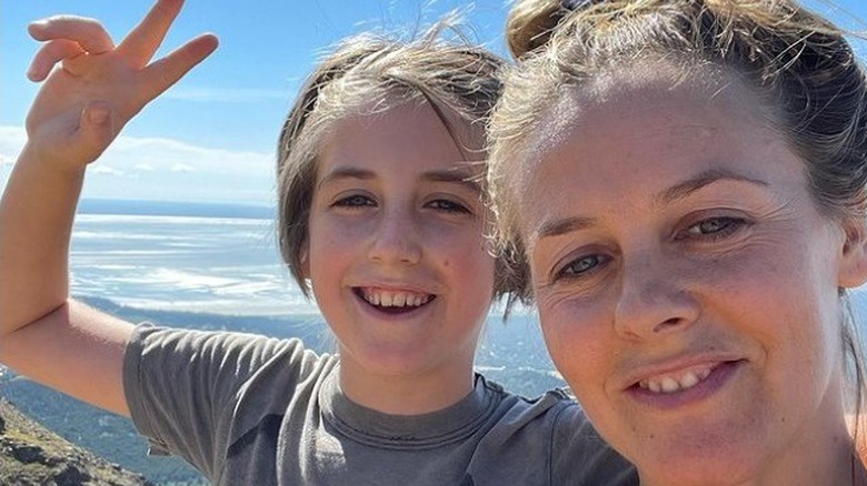 Alicia Silverstone with son Bear Blue in selfie