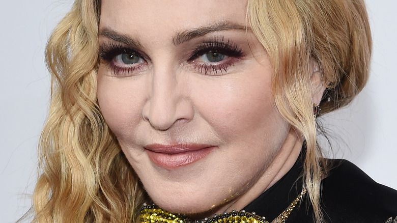 Madonna smiling