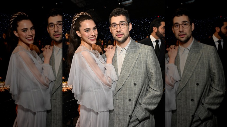 Margaret Qualley and Jack Antonoff posing