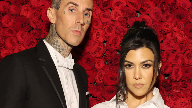 Travis Barker and Kourtney Kardashian at the Met Gala
