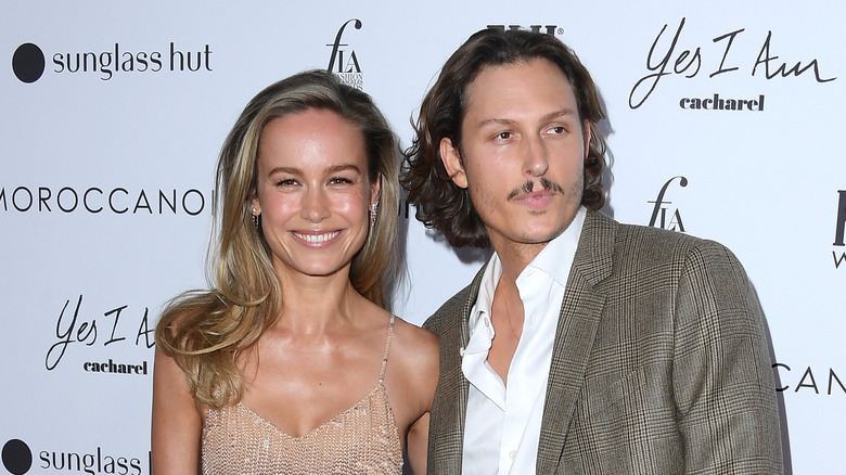 Brie Larson and Elijah Allan-Blitz pose togeher