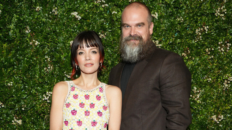 Lily Allen and David Harbour at the Chanel Tribeca Festival Artists Dinner
