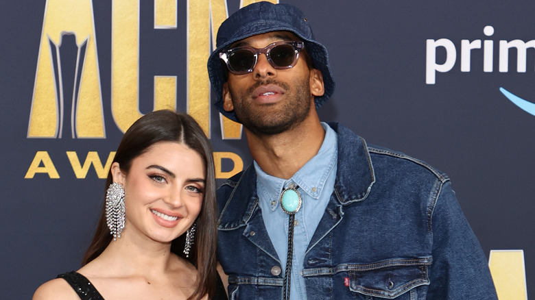 Matt James and Rachael Kirkconnell at the 2022 Country Music Awards