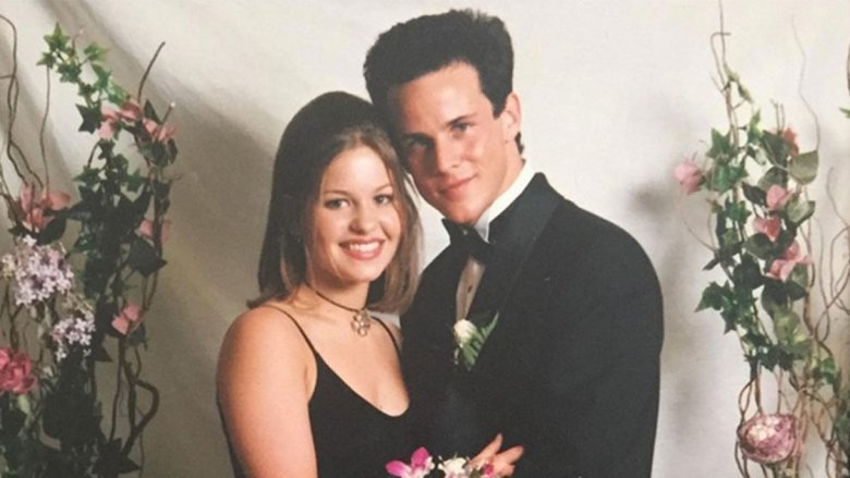 Candace Cameron Bure and Scott Weinger at prom