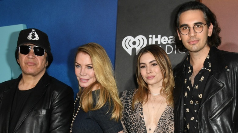 Gene Simmons and Shannon Tweed with kids