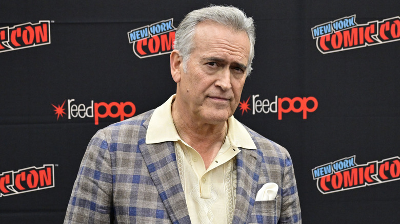 Bruce Campbell posing in 2024