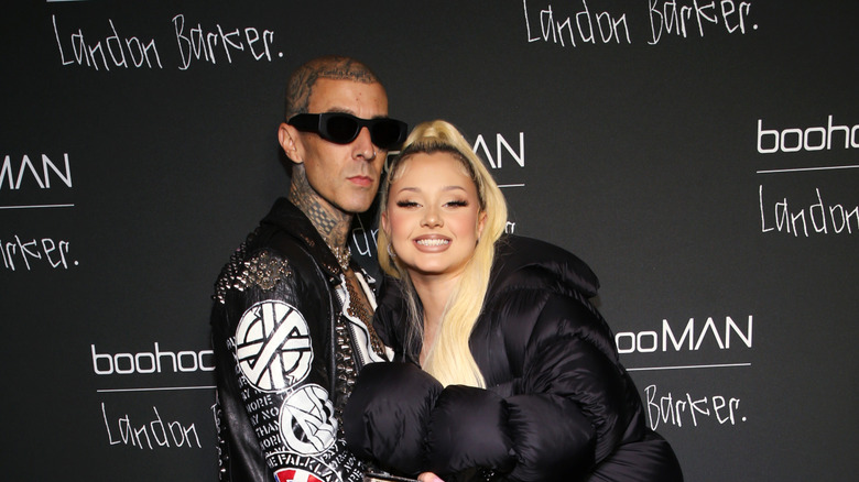 Travis and Alabama Barker at a 2022 event