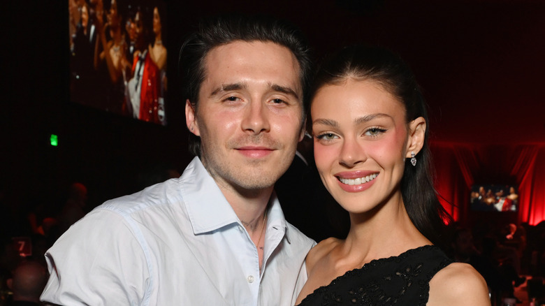 Brooklyn Beckham and Nicola Peltz at a 2026 Oscar viewing party
