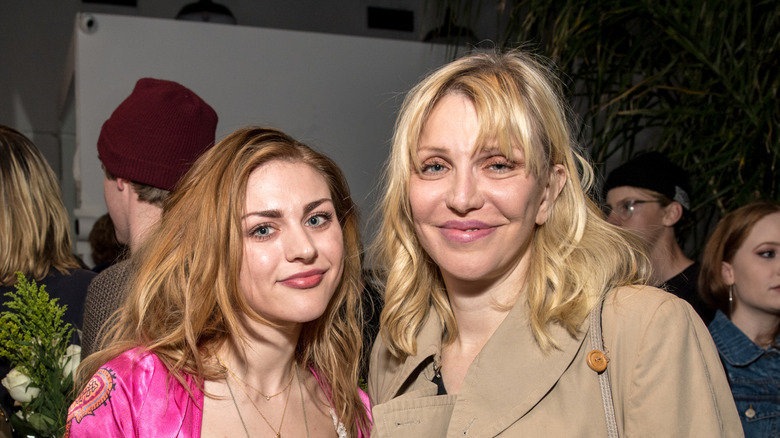 Frances Bean Cobain and Courtney Love on the red carpet in 2018