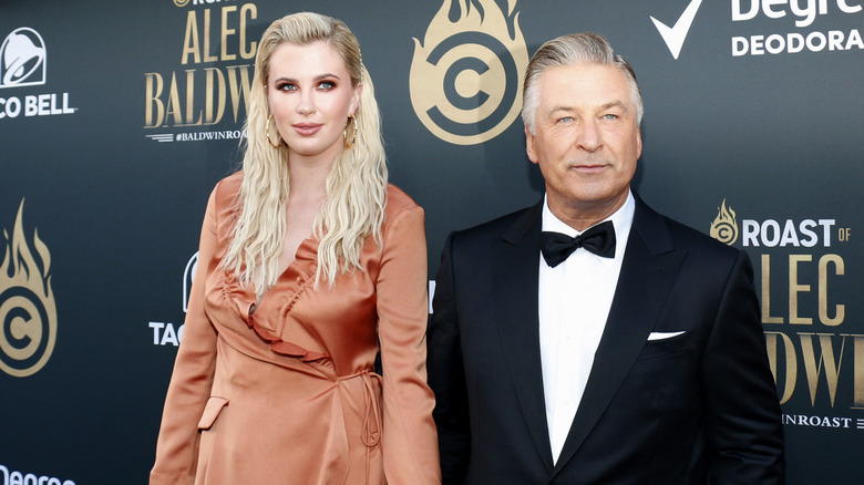 Ireland and Alec Baldwin on the red carpet before the latter's 2019 roast