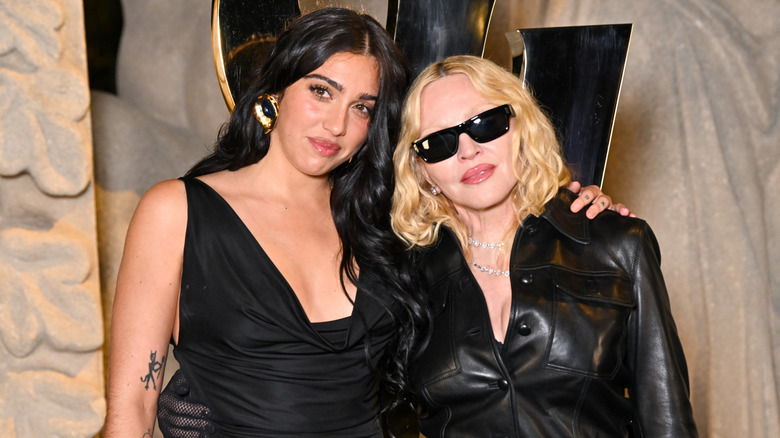 Lourdes Leon and Madonna at Paris Fashion Week 2025