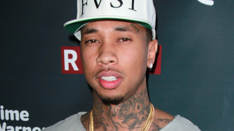 Tyga posing 