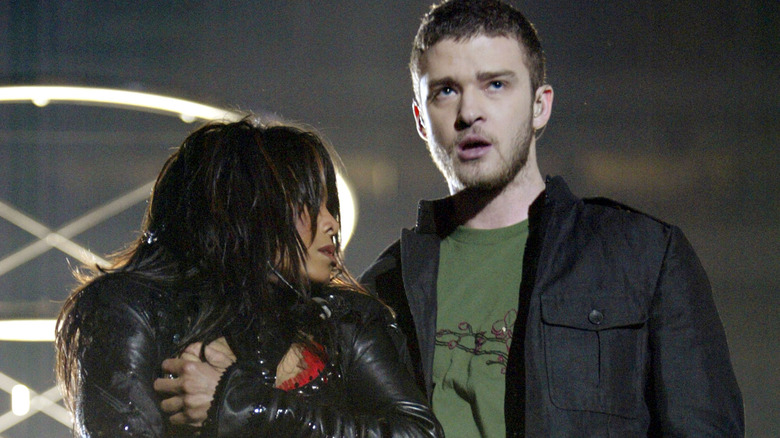 Janet Jackson and Justin Timberlake at the Super Bowl