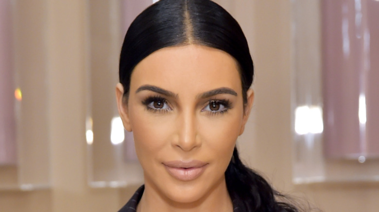 Kim Kardashian at KKW Beauty event