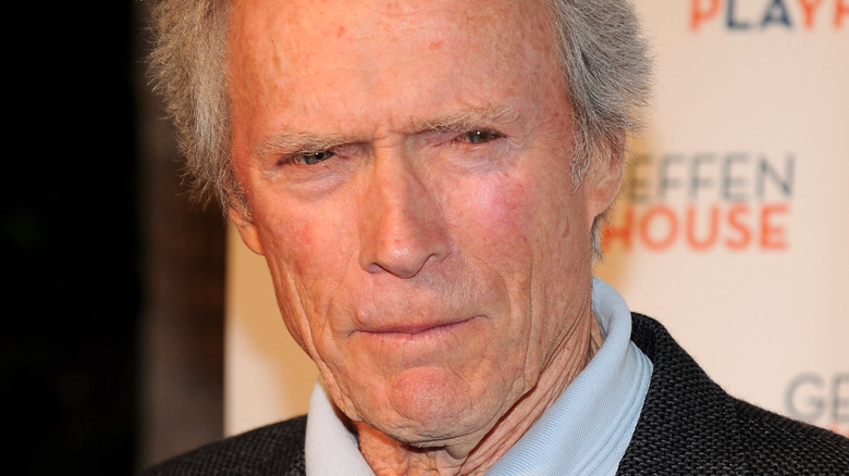 Clint Eastwood frowning