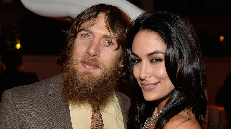 Bryan Danielson, Brie Bella smiling