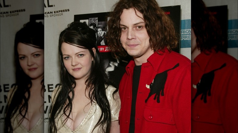 Jack White and Meg White posing together