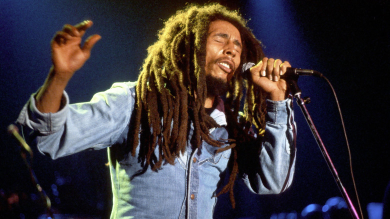 Bob Marley performing